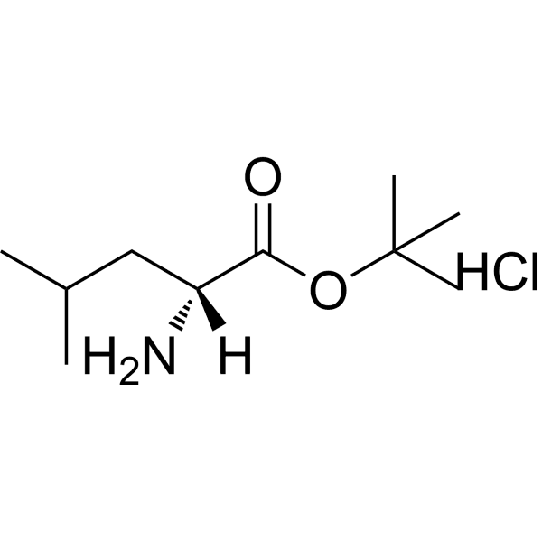 tert-Butyl D-leucinate hydrochloride Structure
