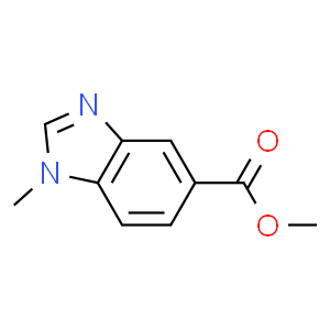 Methyl 1-methylbenzimidazole-5-carboxylate  Structure