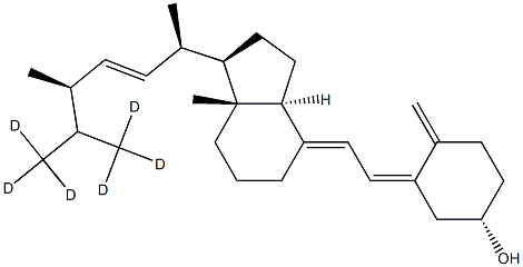Vitamin D2-d6 Structure