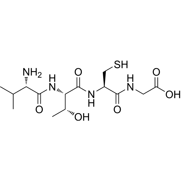 H-Val-Thr-Cys-Gly-OH Structure