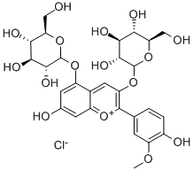 Peonidin-3,5-O-diglucoside chloride Structure