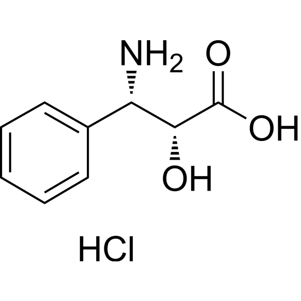 (2R, 3S)-3-Phenylisoserine hydrochloride Structure