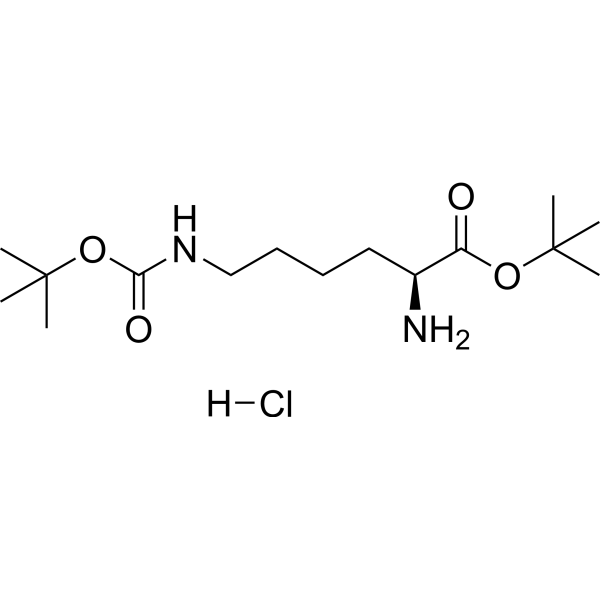 H-Lys(Boc)-OtBu.HCl Structure