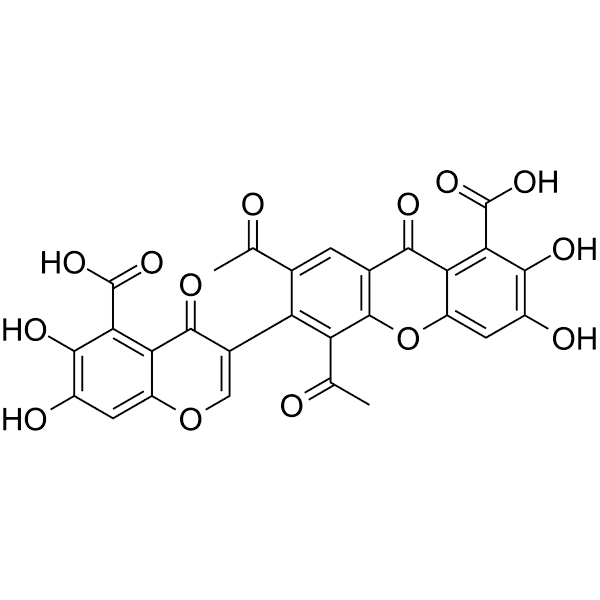 Vinaxanthone Structure