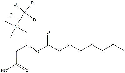 O-Octanoyl-L-Carnitine-d3 Hydrochloride Structure