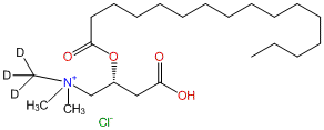 O-Palmitoyl-L-carnitine-d3 Hydrochloride Structure