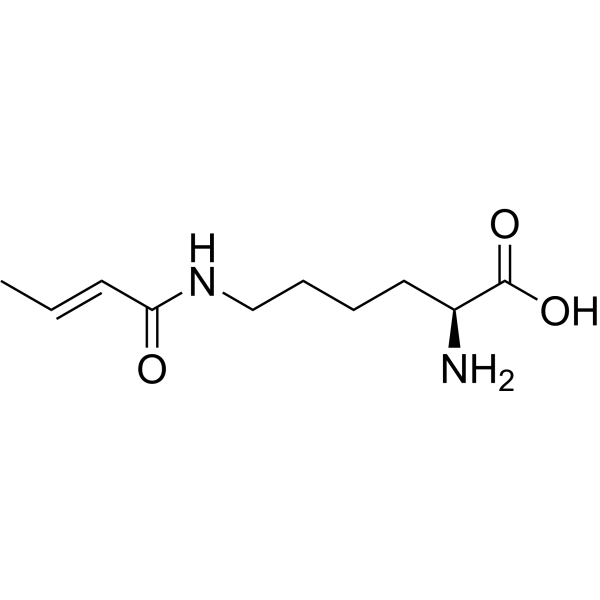 N6-(But-2-enoyl)-L-lysine Structure