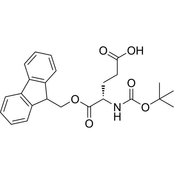 Boc-Glu-Ofm Structure