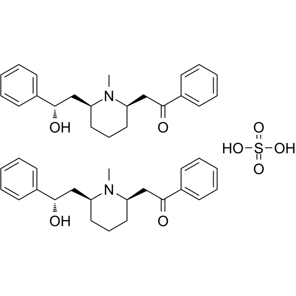 Lobeline sulfate Structure
