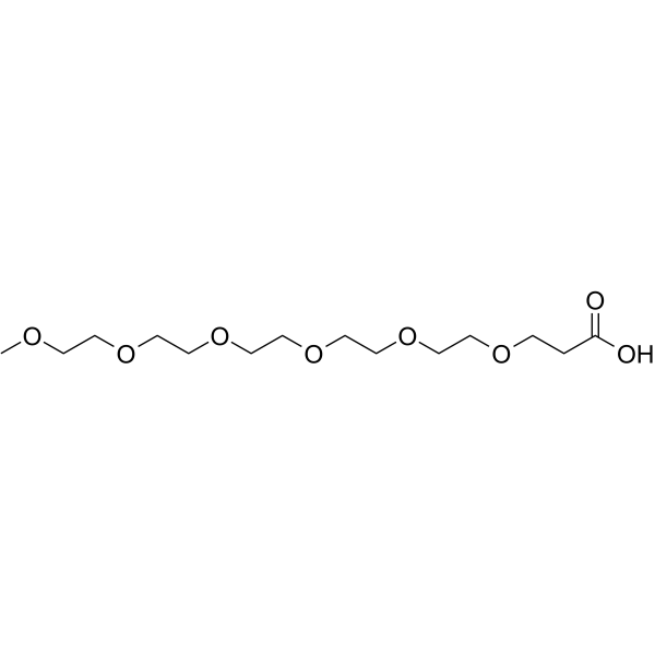 m-PEG5-CH2CH2COOH Structure