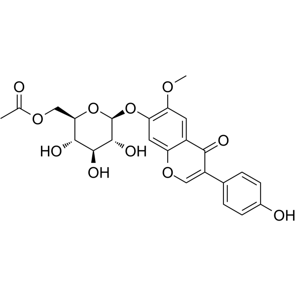 6''-O-Acetylglycitin  Structure