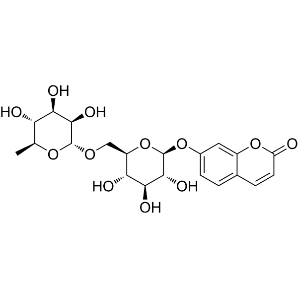 Umbelliferone 7-O-Rutinoside Structure