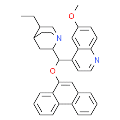 HYDROQUININE 9-PHENANTHRYL ETHER  Structure