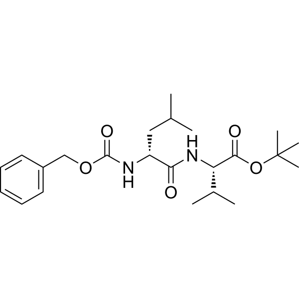 Cbz-D-Leu-Val-Boc Structure