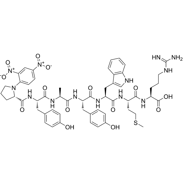 Dnp-PYAYWMR Structure