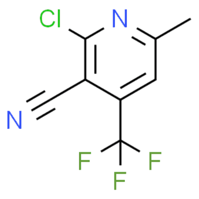2-chloro-6-methyl-4-(trifluoromethyl)nicotinonitrile  Structure