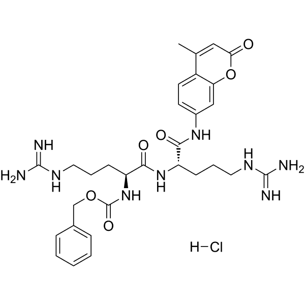 Z-Arg-Arg-AMC hydrochloride Structure
