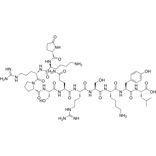 [pGlu4]-Myelin Basic Protein (4-14) Structure