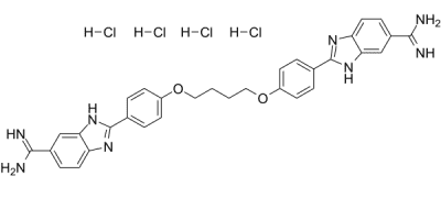 DB2115 tertahydrochloride Structure