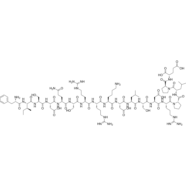 Spexin-2 (53-70), human, mouse, rat Structure