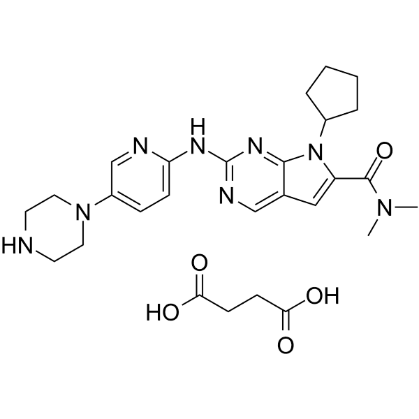 Ribociclib succinate (LEE011 succinate) Structure