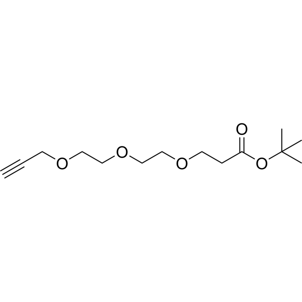 Propargyl-PEG3-Boc Structure