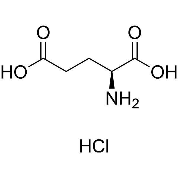 (S)-2-aminopentanedioic acid hydrochloride Structure