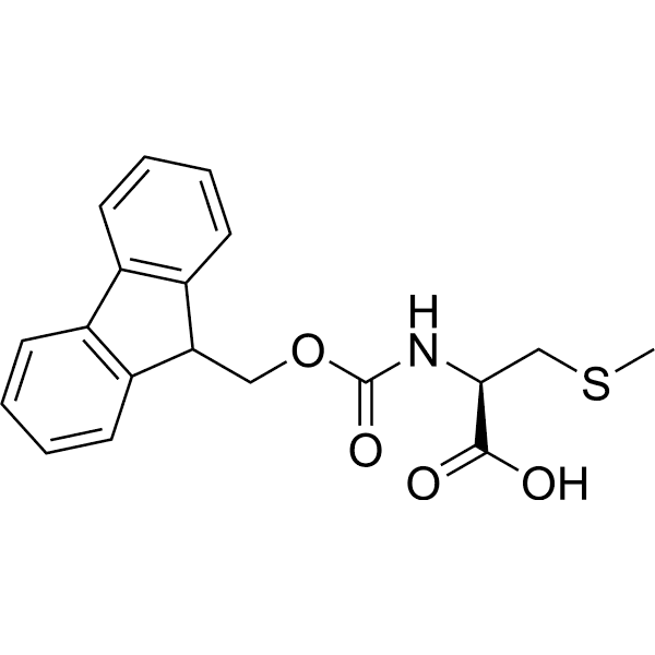 N-(((9H-Fluoren-9-yl)methoxy)carbonyl)-S-methyl-L-cysteine Structure