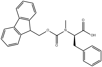 N-[(9H-Fluoren-9-ylmethoxy)carbonyl]-N-methyl-D-phenylalanine Structure