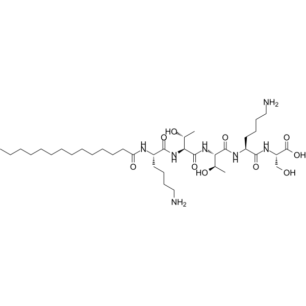 Myristoyl pentapeptide-4 Structure