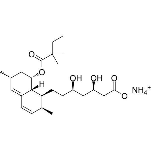 Simvastatin acid ammonium Structure