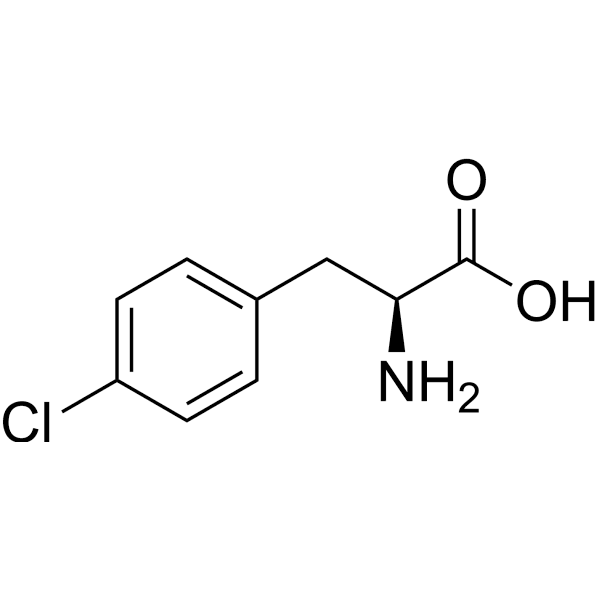 4-Chloro-L-phenylalanine Structure