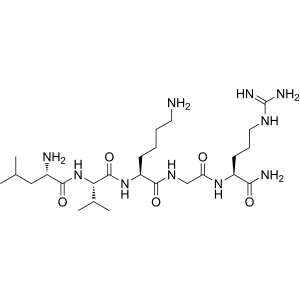 GLP-1(32-36)amide Structure