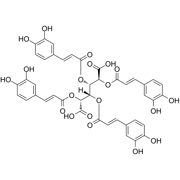 2,3,4,5-Tetracaffeoyl-D-Glucaric acid Structure