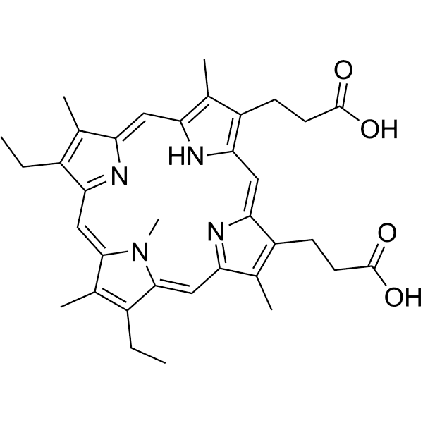 N-Methylmesoporphyrin IX Structure
