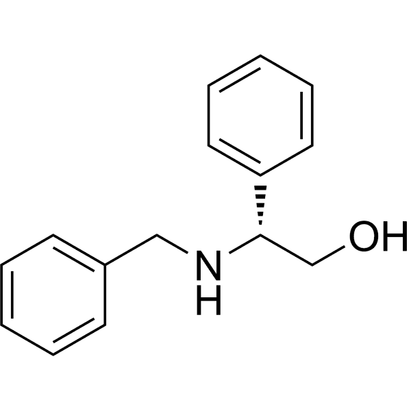 (R)-(−)-N-Benzyl-2-phenylglycinol Structure