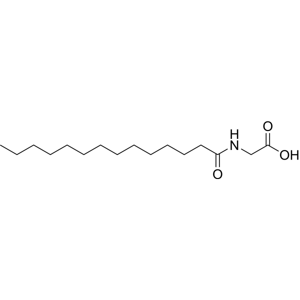 N-Myristoylglycine Structure