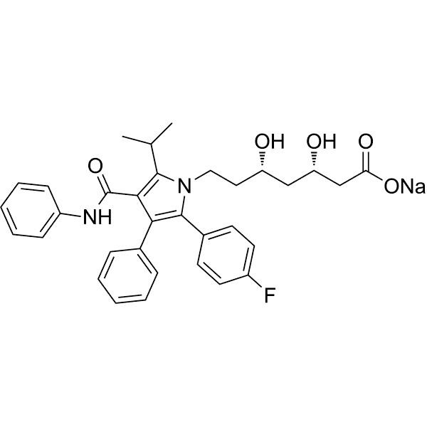 (3S,5S)-Atorvastatin sodium salt Structure