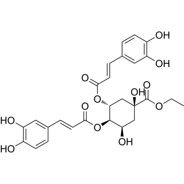 Ethyl 3,4-dicaffeoylquinate Structure