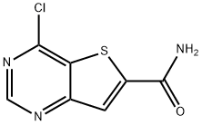 4-chloro-Thieno[3,2-d]pyrimidine-6-carboxamide Structure
