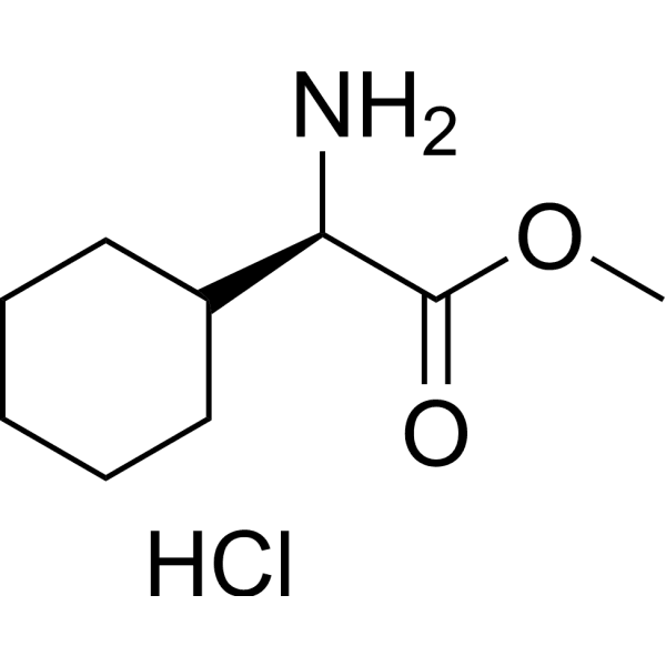 Methyl (2R)-2-amino-2-cyclohexylethanoate hydrochloride Structure