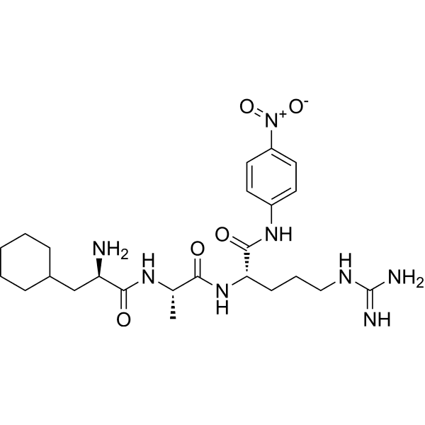 H-D-CHA-Ala-Arg-pNA Structure