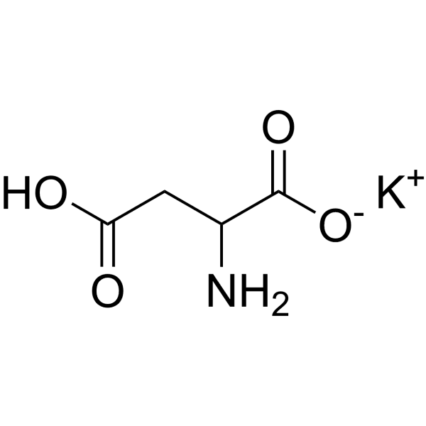 DL-Aspartic acid potassium salt Structure