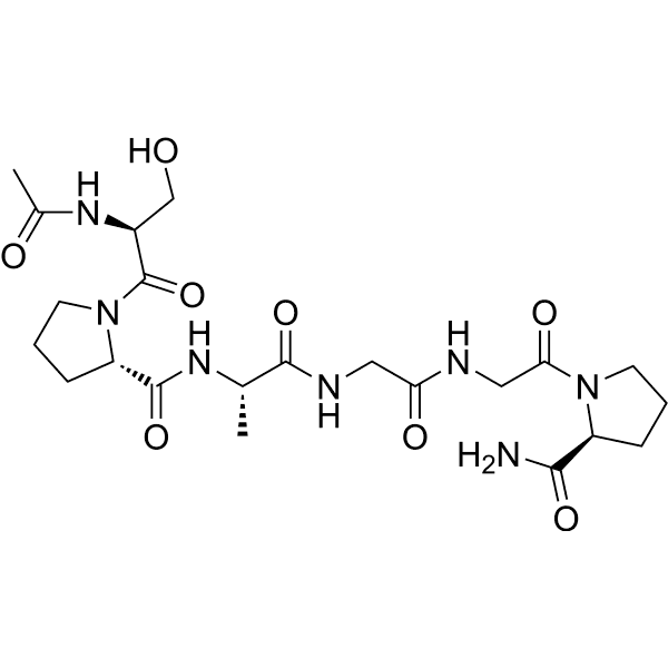 Acetyl hexapeptide-37 Structure