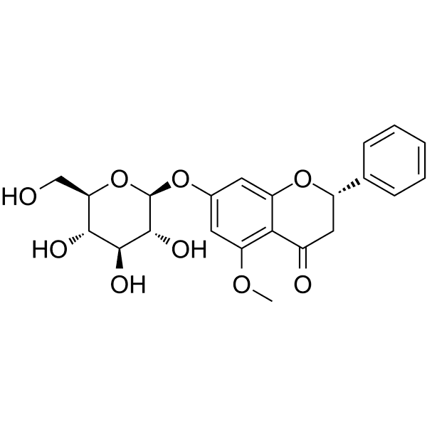 5-MethoxyPinocembroside Structure