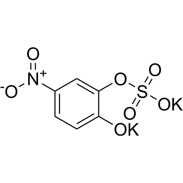 4-Nitrocatechol sulfate dipotassium salt Structure