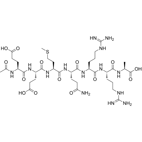 Acetyl heptapeptide-4 Structure