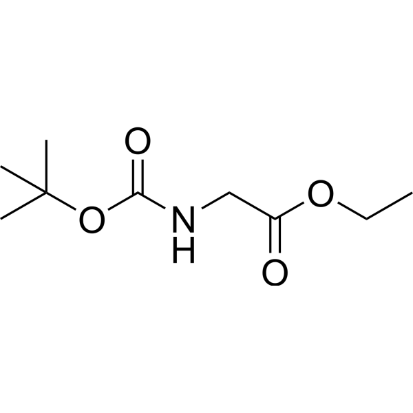 Ethyl (tert-Butoxycarbonyl)glycinate Structure