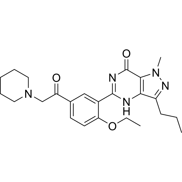 Piperiacetildenafil Structure
