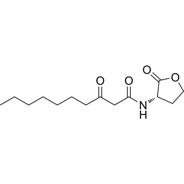 N-(3-Oxodecanoyl)-L-homoserine lactone Structure